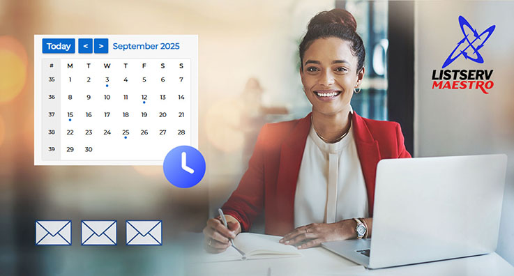 New Calendar View in LISTSERV Maestro 12.0