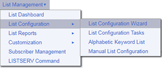 List Management Options