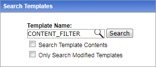 Mail Template Search